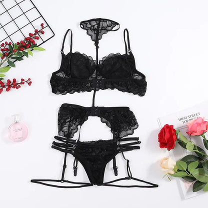 Sexy Lingerie For Women Female Underwear Naughty Lace Lingerie Underwear Sleepwear Steel Ring Pajamas Garter Lenceria Femenina